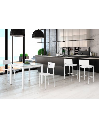 Taburete de Aluminio con Asiento y...