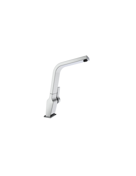 Grifo de Cocina Monomando con Caño Giratorio y Superficie Resistente