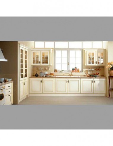 Cocina blanca plafon elegante lacada...