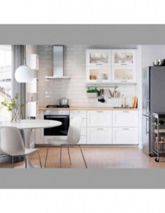 Cocina blanca plafon...
