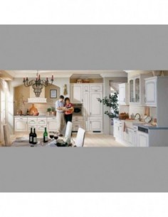 Cocina blanca plafon...