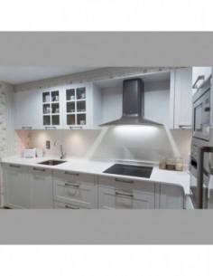 Cocina blanca plafon...