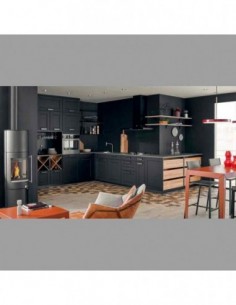 Cocina blanca plafon...