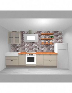 cocina elegante beige