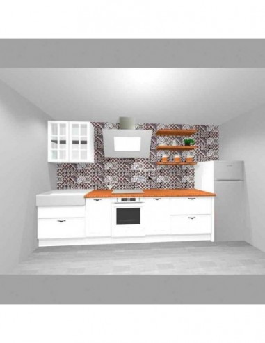 cocina elegante blanca