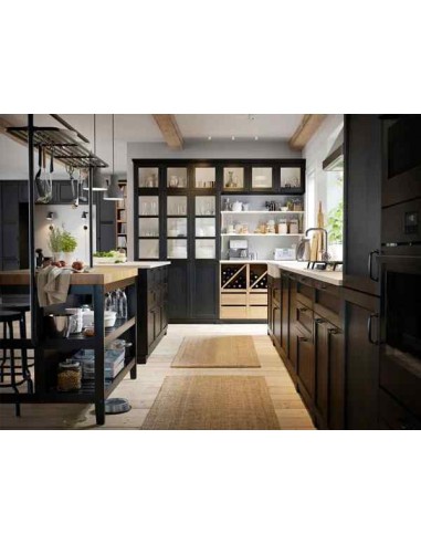 Cocina Elegante color Negro y...