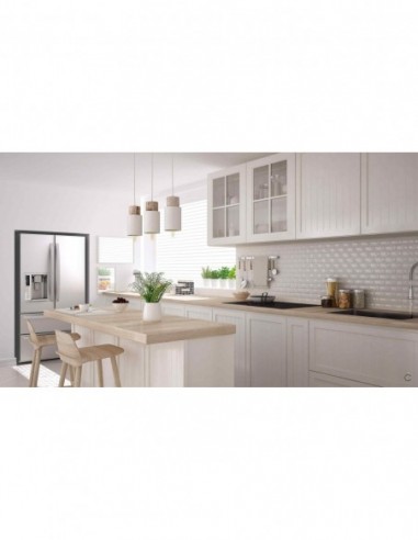 Cocina Elegante Muebles Blanco y...