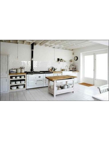 Cocina rustica color Blanco con...