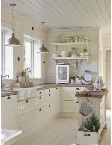 Cocina Rustica de Color Blanco