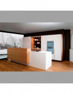 Cocina Blanca Madera Elbau...