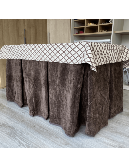 Ropa Doble Grueso Chocolate con Tapete Resinado Choco