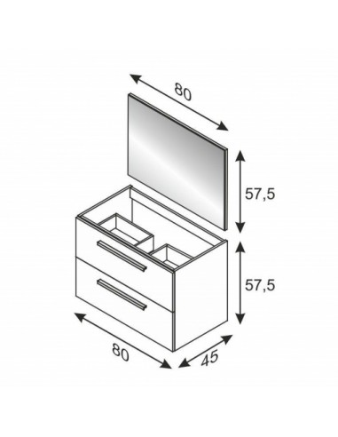 Pack Mueble de Baño Modelo Vasilev