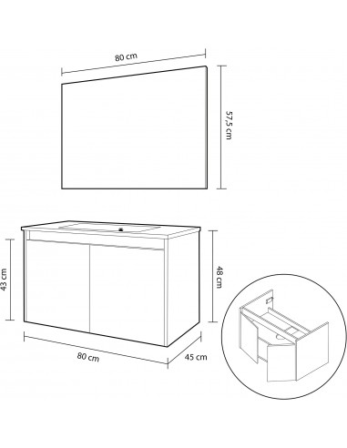 Pack Mueble de Baño Modelo Sokolovsky