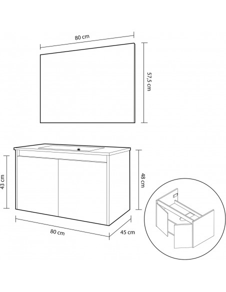 Pack Mueble de Baño Modelo Sokolovsky
