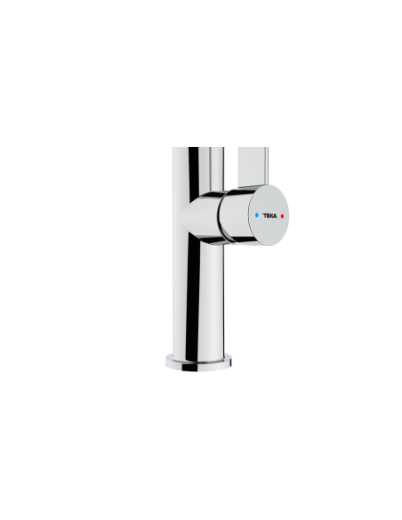 Grifo de Cocina Monomando con Caño Giratorio y Aireador Anti-Calcáreo Negro | Blanco
