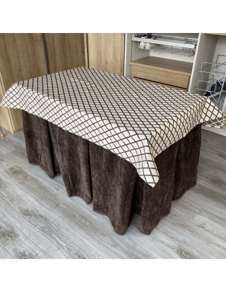 Ropa Doble Grueso Chocolate con Tapete Resinado Choco