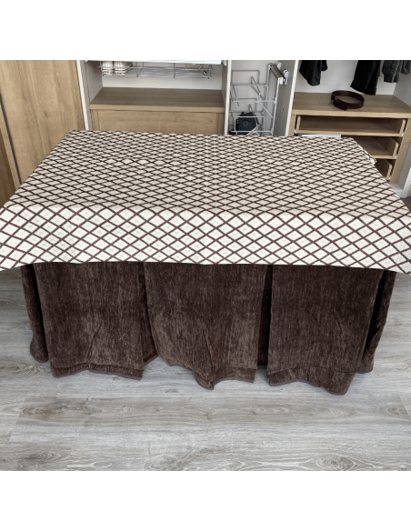 Ropa Doble Grueso Chocolate con Tapete Resinado Choco