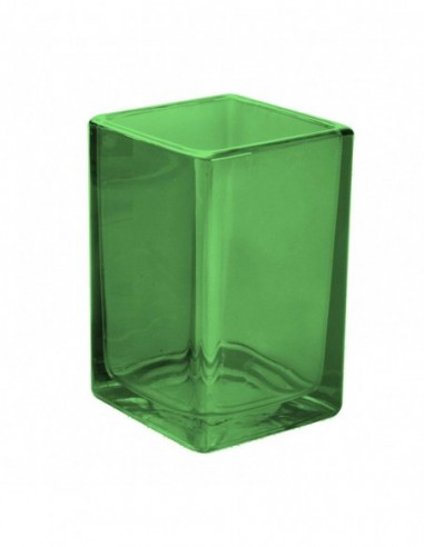 VASO VERDE TRANSPARENTE