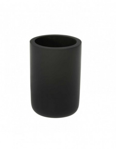 VASO CEPILLOS POLIRESINA NEGRO