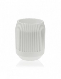 VASO CEPILLOS BLANCO MATE