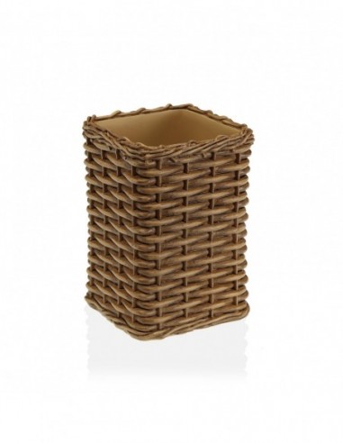 VASO CEPILLOS MARRON