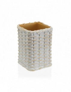 VASO CEPILLOS BEIGE