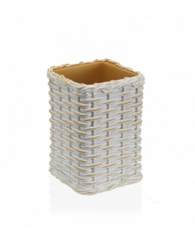 VASO CEPILLOS BEIGE