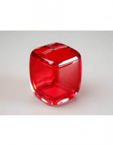 PORTACEPILLOS ACRIL.TRANS ROJO