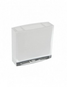 PORTACEPILLOS ACRILICO BLANCO