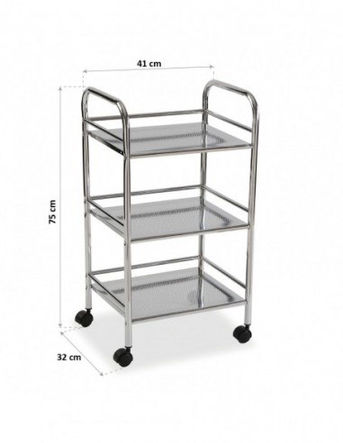 CARRITO BAÑO 3 BALDAS METAL