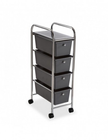 CARRITO BAÑO 4 CESTAS GRIS CARRITO BAÑO 4 CESTAS GRIS