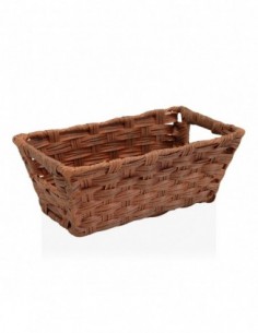 CESTA CON ASAS  MARRON