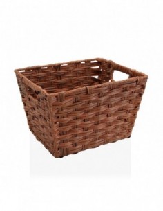 CESTA CON ASAS MARRON