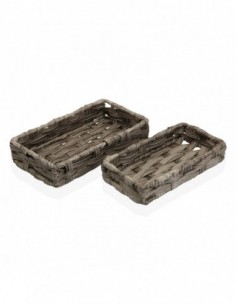 SET 2 CESTAS GRIS