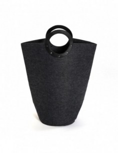 CESTO ROPA GRIS OSCURO