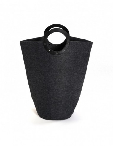 CESTO ROPA GRIS OSCURO