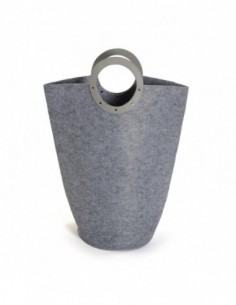 CESTO ROPA GRIS CLARO