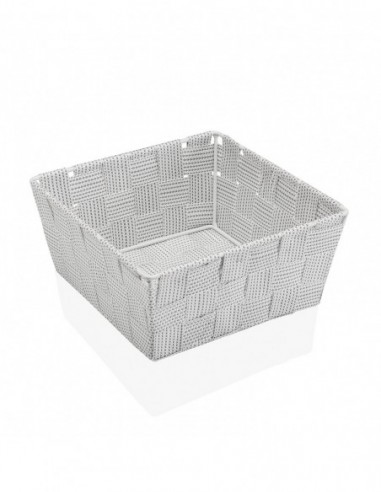 CESTA MEDIANA BLANCA CON PUNTO