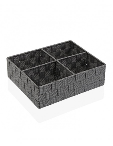 CAJA 4 COMPARTIMENTOS GRIS