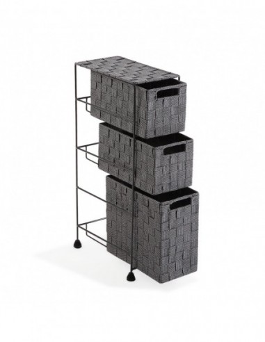 MUEBLE BAÑO 3 CAJONES GRIS