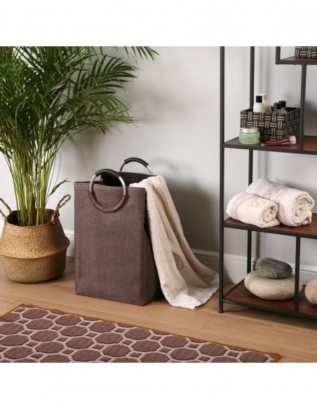 CESTA DE ROPA C/ASAS CHOCOLATE