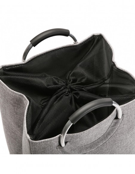 CESTA DE ROPA C/ASAS GRIS CLAR