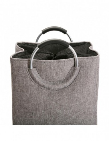 CESTA DE ROPA C/ASAS GRIS CLAR