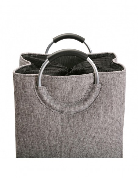 CESTA DE ROPA C/ASAS GRIS CLAR