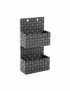 CESTA DOBLE DE COLGAR GRIS OS