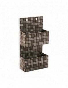 CESTA DOBLE DE COLGAR MARON+BE