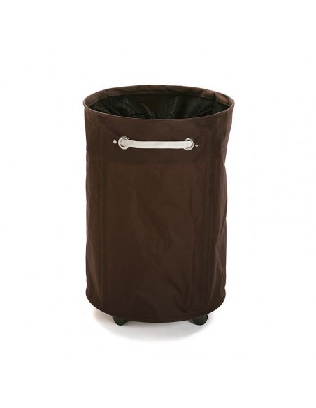 CESTO ROPA REDONDO MARRON RUED