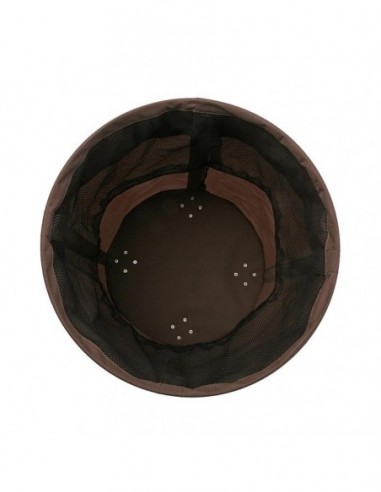 CESTO ROPA REDONDO MARRON RUED