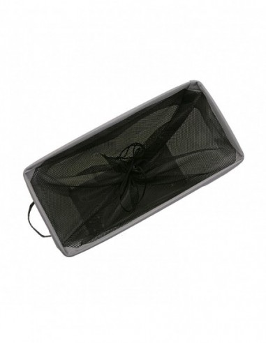 CESTO ROPA RECTA. GRIS RUEDAS