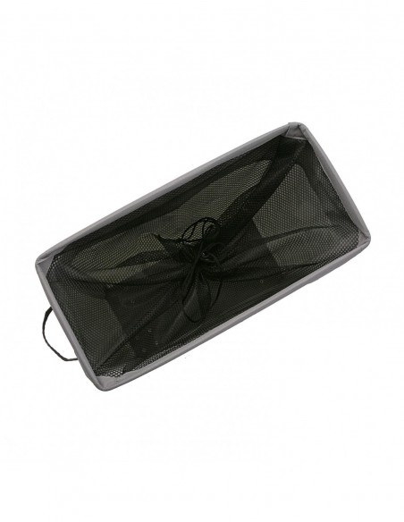 CESTO ROPA RECTA. GRIS RUEDAS